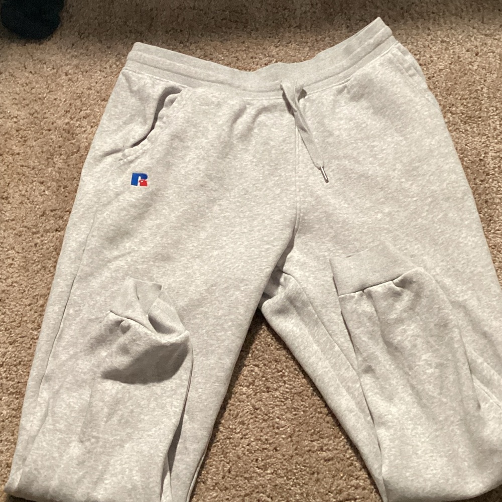 Russell Athletic Light Gray Kids Joggers